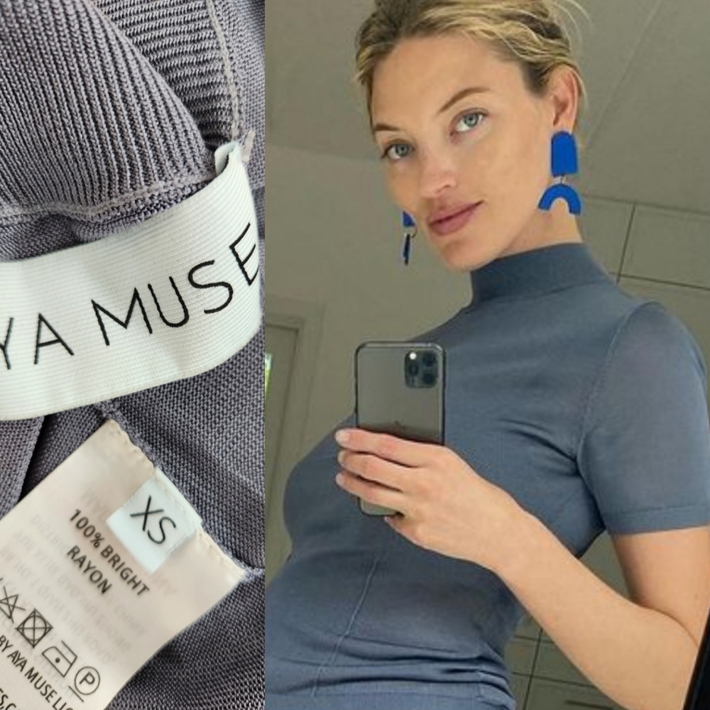 Nwot AYA muse heather gray Margot top xs